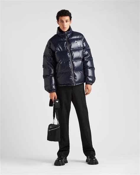 prada down jacket mens|Prada nylon full zip jacket.